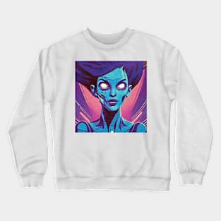 Blue Woman Superhero Crewneck Sweatshirt